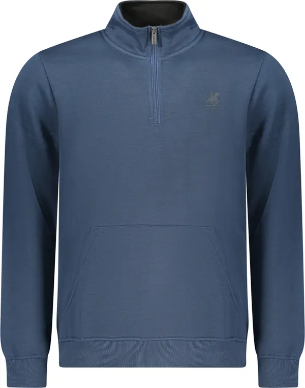 U.S. GRAND Син мъжки суитшърт с цип