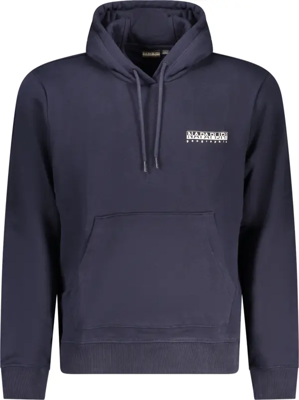 Napapijri Син суичър с качулка Napapijri
