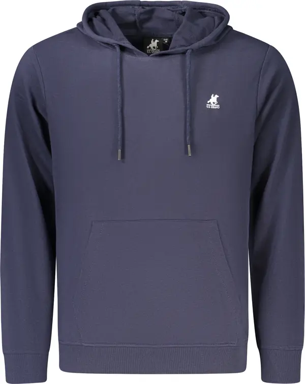 U.S. GRAND Син суитшърт без качулка