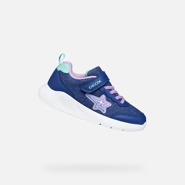 GEOX Сини кецове за момичета Geox Sprintye