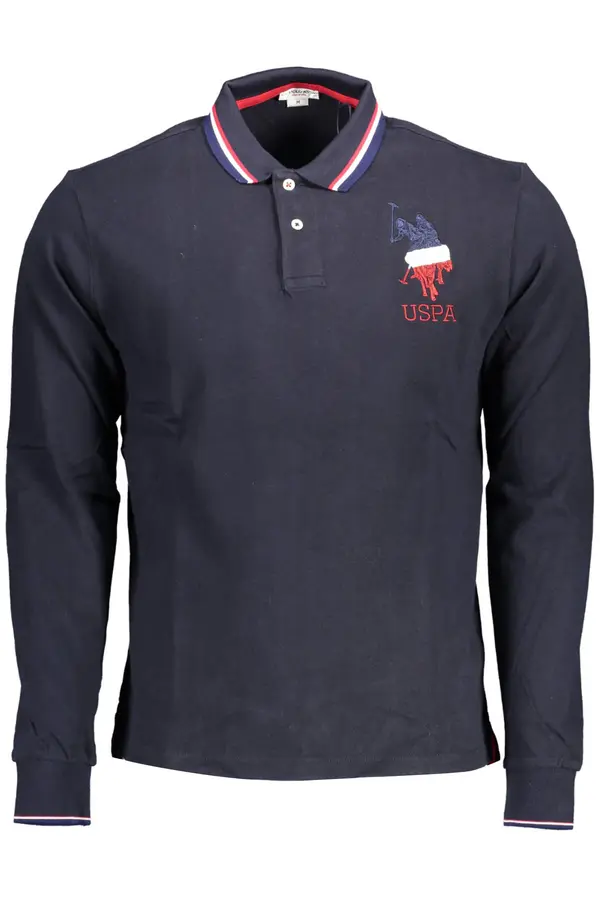 US Polo Assn Сини мъжки поло ризи с дълъг ръкав