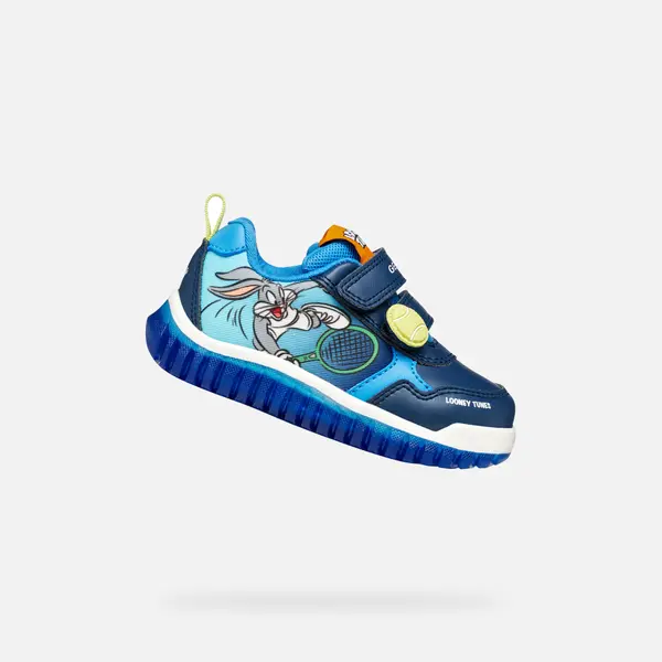 GEOX Сини светещи маратонки Geox Lightyloo за момчета