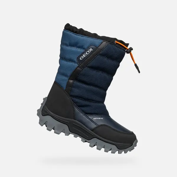 GEOX Сини зимни обувки за момчета Geox Himalaya Abx