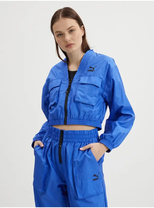Puma Синьо дамско шумолещо яке Puma Dare To - Жени