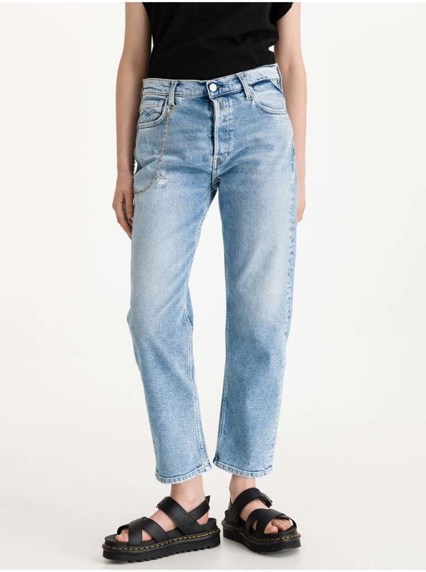 Replay Синя Дамска Права Кройт Преиграване Леони - Дами