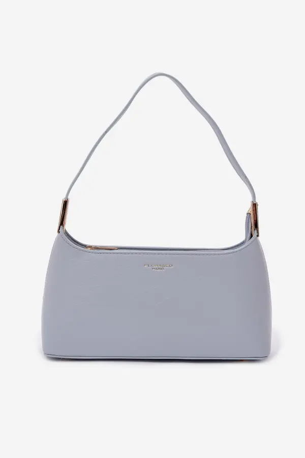 FLORA & CO Синя еко кожена чанта Flora&amp;Co Tielle