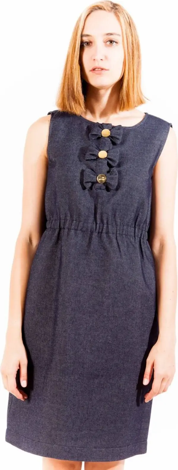 Love Moschino Синя къса рокля LOVE MOSCHINO