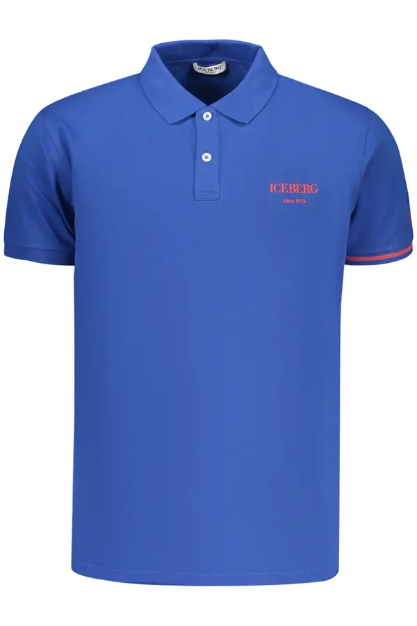 ICEBERG Синя мъжка поло тениска Iceberg