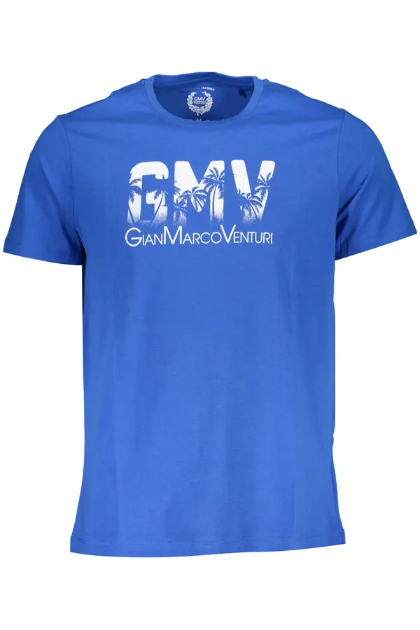 GIAN MARCO VENTURI Синя мъжка тениска Gian Marco Venturi