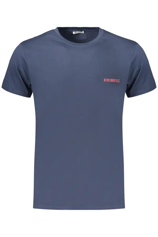 Bikkembergs Синя мъжка тениска с къс ръкав