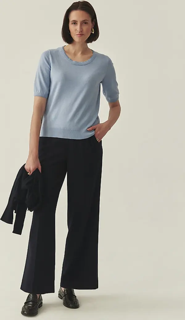 Tatuum Синя плетена блуза с вискоза Avo Tatuum