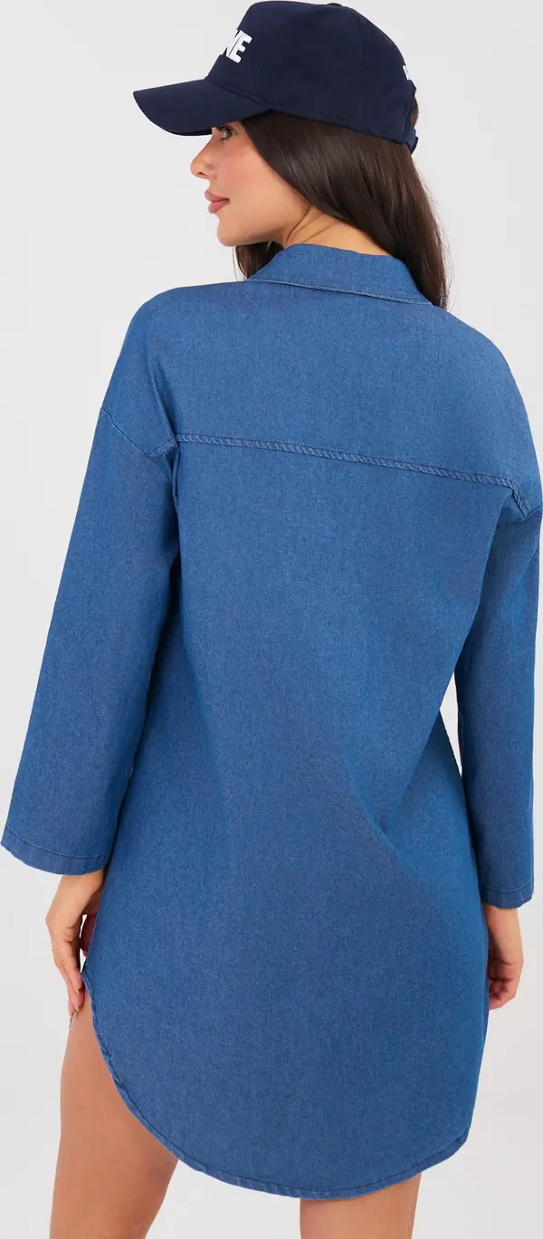 RUE PARIS Синя рокля-риза