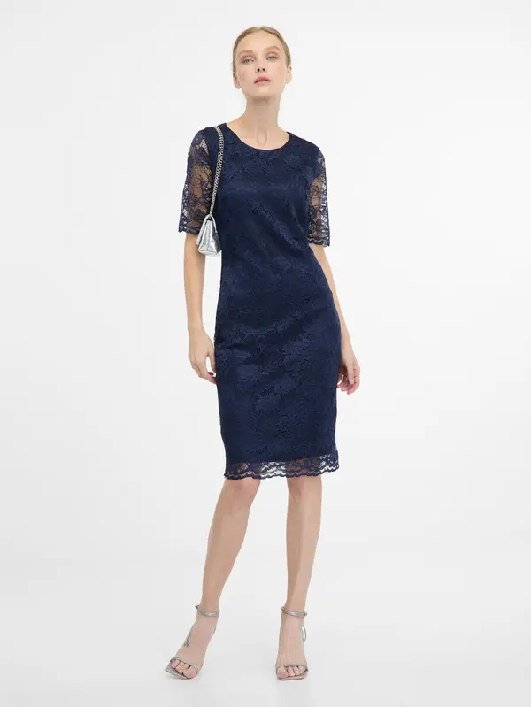 Orsay Синя рокля тип „калъф“ ORSAY