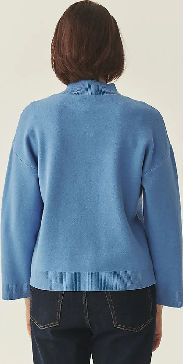 Tatuum Синя свободна поло яка от вискоза LENZING™ ECOVERO™