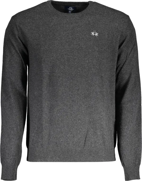 La Martina Сив мъжки пуловер LA MARTINA