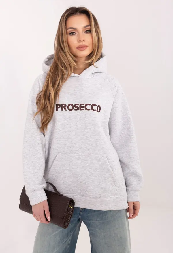 RUE PARIS Сив суичър с качулка