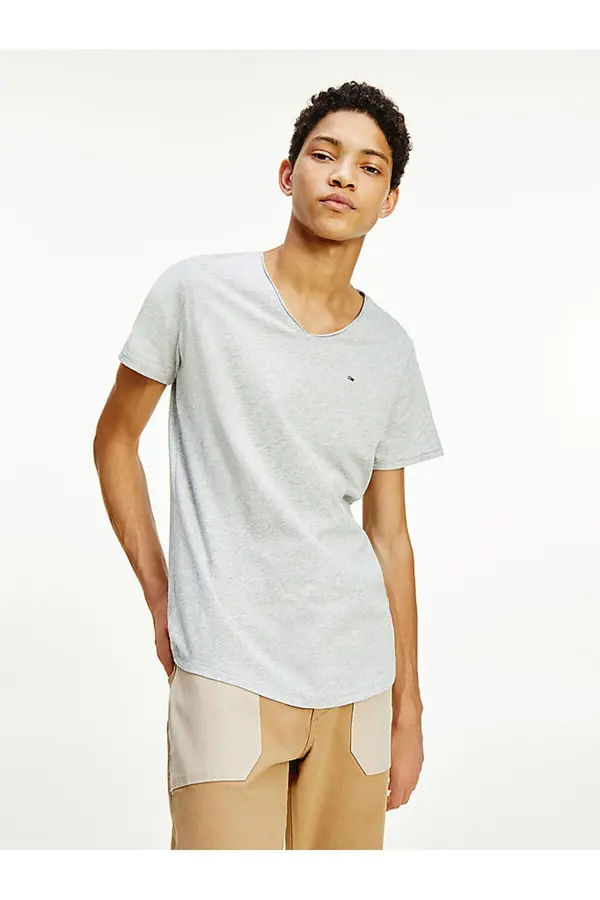 Tommy Hilfiger Сива тениска Tommy Hilfiger