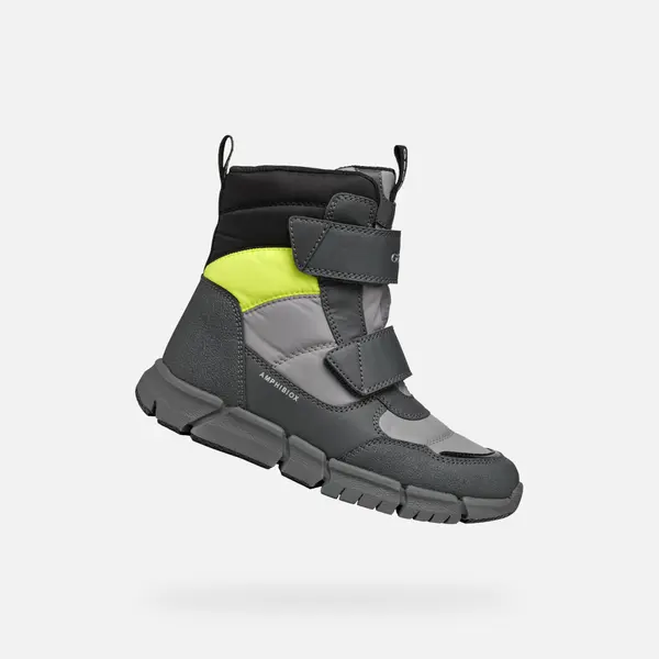 GEOX Сиви боти до глезена Geox Flexyper B Abx за момчета