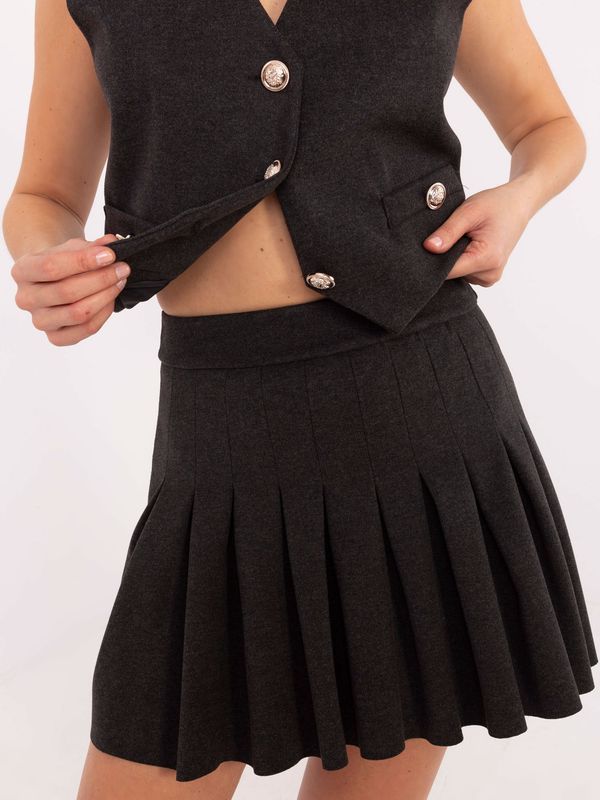 Italy Moda Skirt-DHJ-SD-A8791.32-dark gray