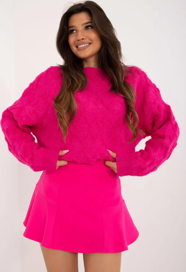 Factory Price Skirt-FN-SD-6032.18-fuchsia