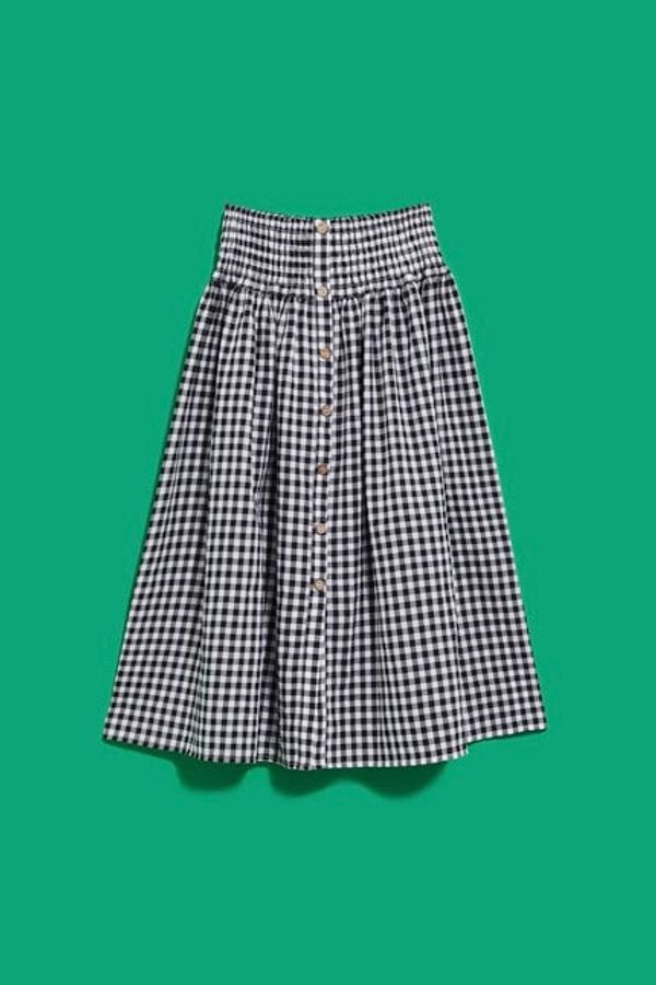 Moodo SKIRT L-SC-4018 BÍLÁ_ČERNÁ