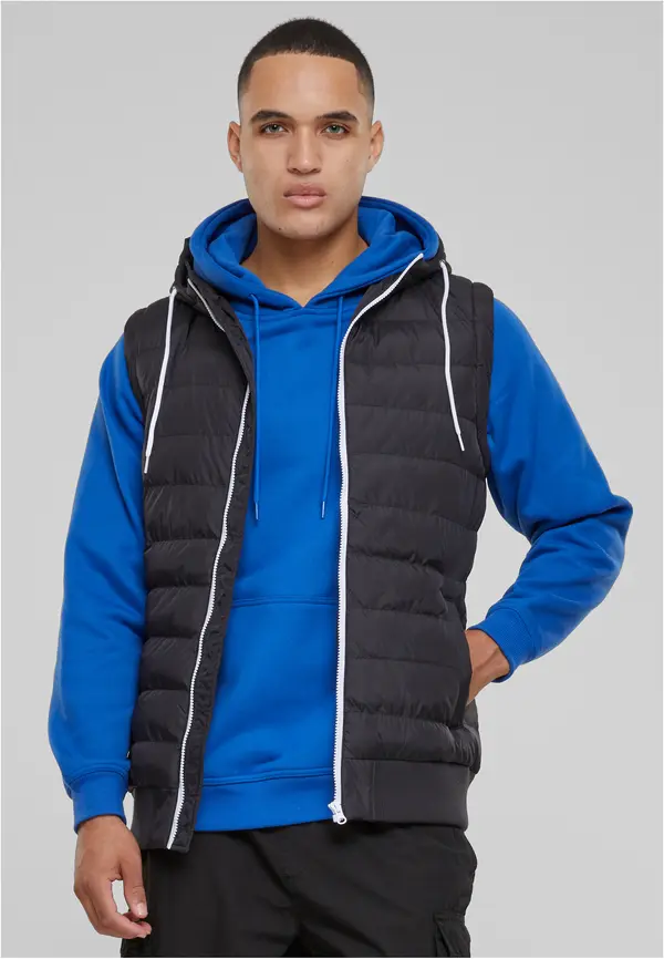 Urban Classics Small bubble hood vest blk/wht