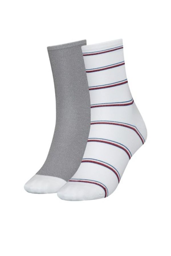 Tommy Hilfiger Socks - Tommy Hilfiger TH WOMEN SOCK 2P LUREX STRIPE multicolour