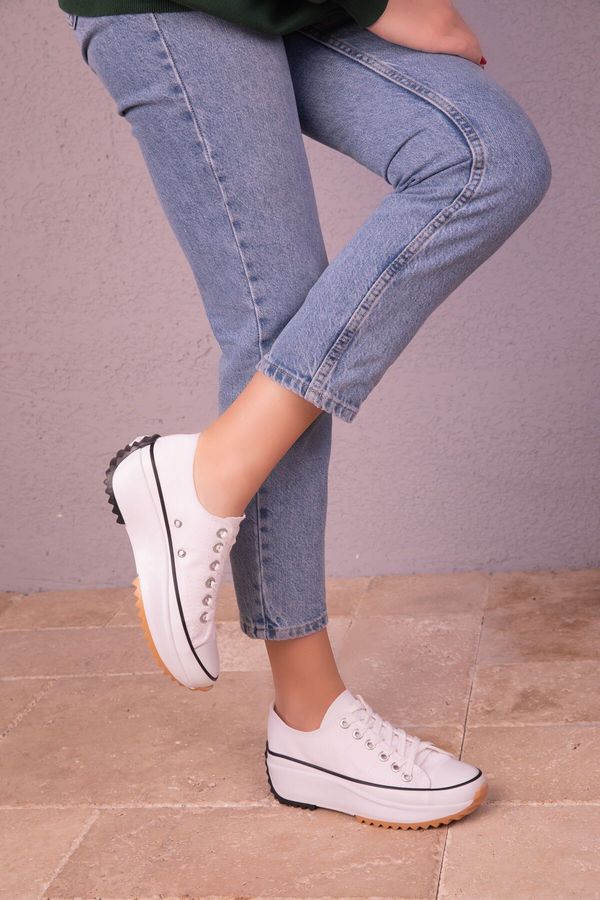 Soho Soho Дамски бели маратонки 18158