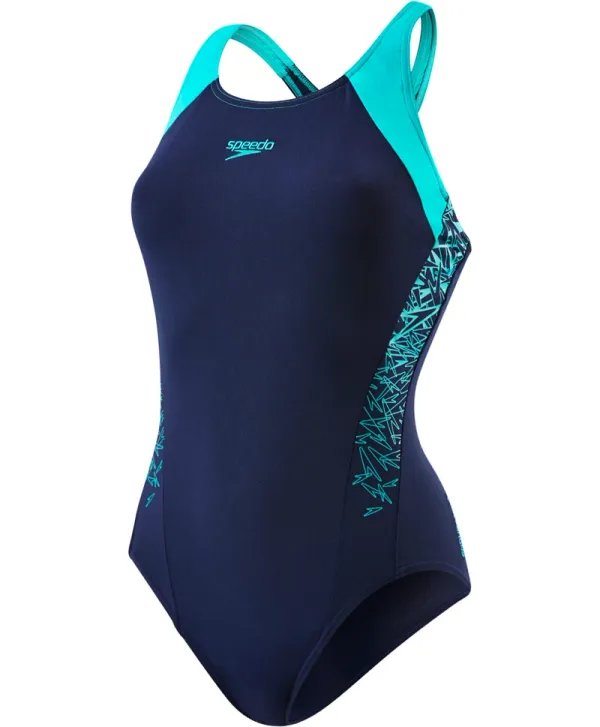Speedo Speedo Boom Splice Racerback Swimsuit, 34
