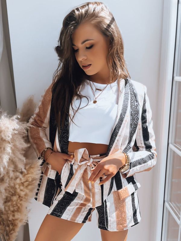 DStreet Spodenki damskie REGAL STRIPES czarne Dstreet