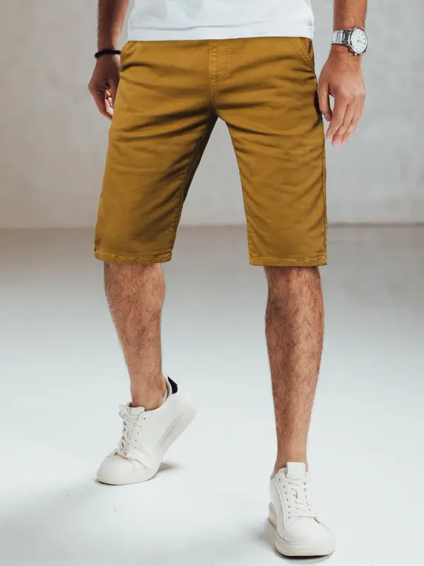 DStreet Spodenki męskie jeansowe musztardowe Dstreet SX1438