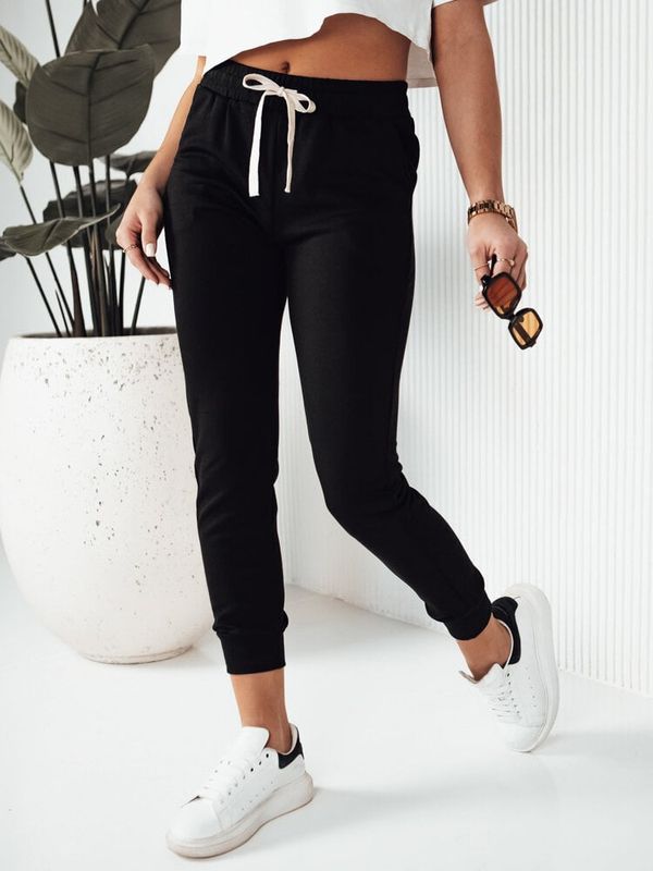 DStreet Spodnie damskie dresowe MILA czarne Dstreet