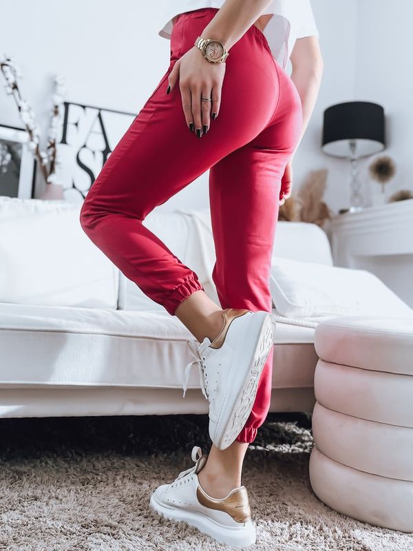 DStreet Spodnie damskie dresowe STIVEL różowe Dstreet