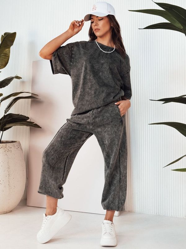 DStreet Spodnie damskie DREY szare Dstreet