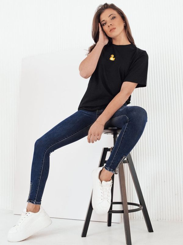 DStreet Spodnie damskie jeansowe CANOS granatowe Dstreet