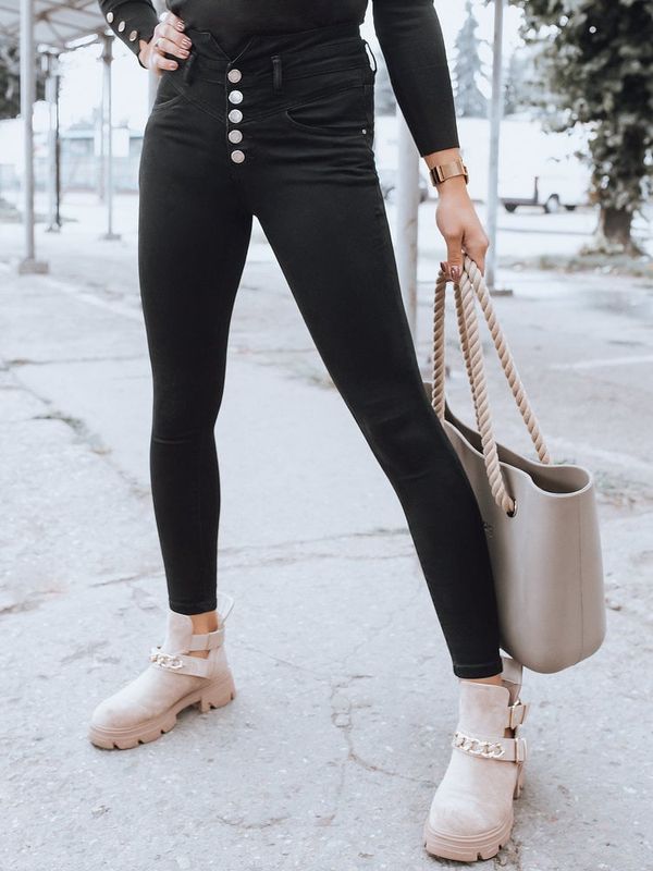 DStreet Spodnie damskie LUCAS czarne Dstreet