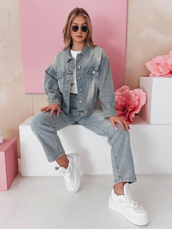 DStreet Spodnie damskie wide leg jeansowe WIDENO niebieskie Dstreet