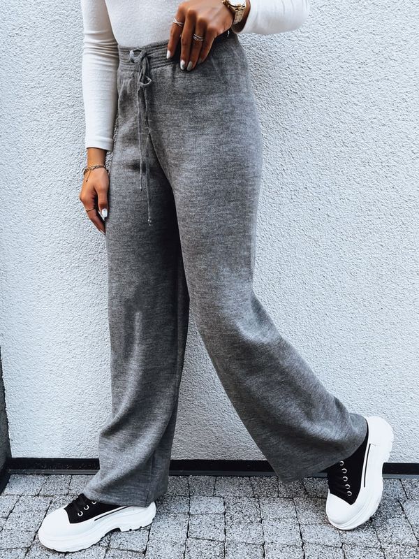 DStreet Spodnie damskie wide leg LAKELIFE antracytowe Dstreet
