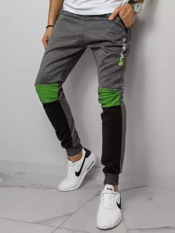 DStreet Spodnie dresowe męskie jasnoszare Dstreet