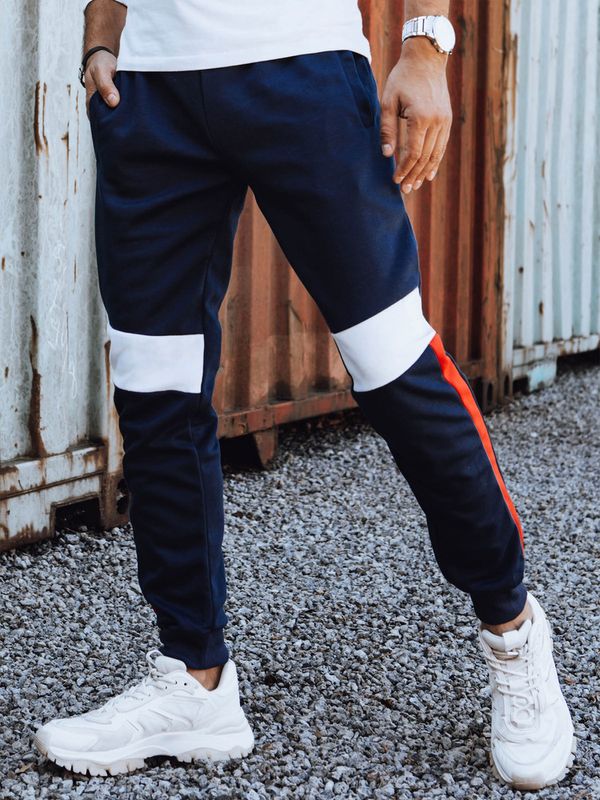 DStreet Spodnie męskie dresowe granatowe Dstreet