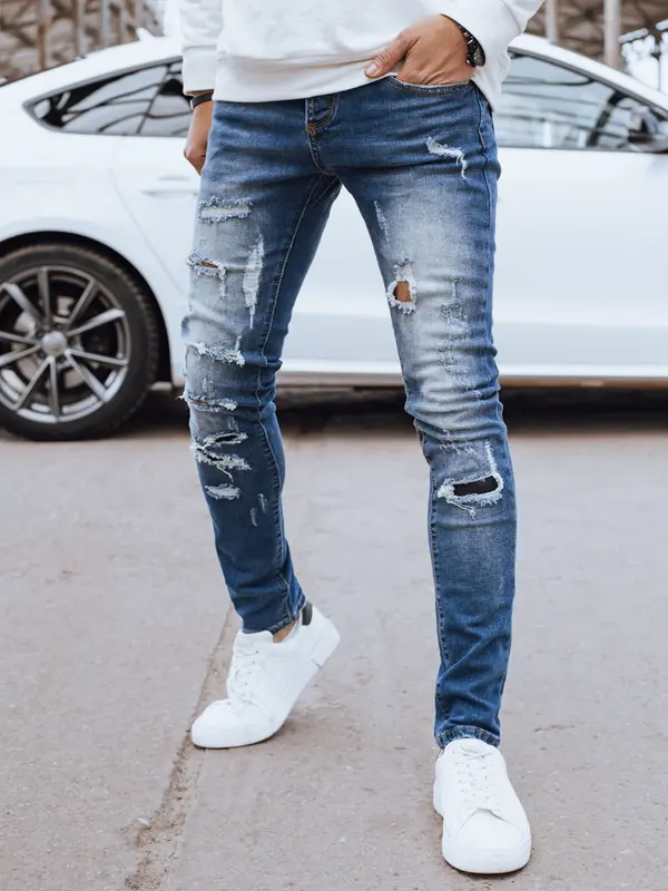 DStreet Spodnie męskie jeansowe granatowe Dstreet