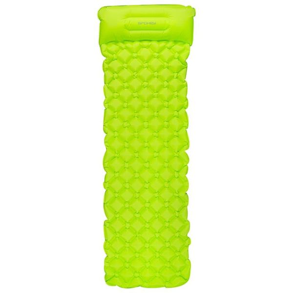 Spokey Spokey AIR BED PILLOW Inflatable mattress with vankúšikom 190x60x6 cm, green