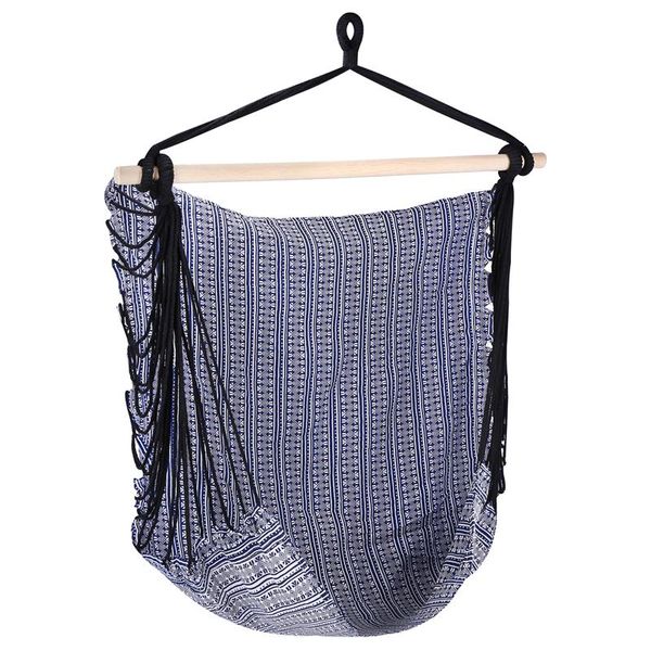 Spokey Spokey BENCH ETNO Húpacia sieť - seat, up to 120 kg - blue-biela