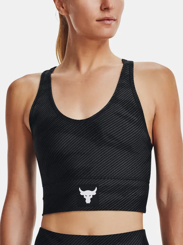 Under Armour Спортен сутиен Under Armour The Rock черен