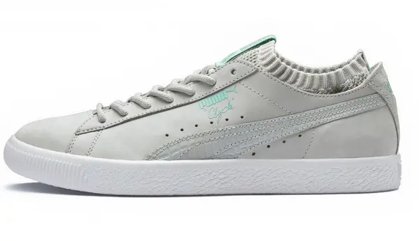 Puma Спортни обувки - Puma x Diamond Clyde Sock Lo Grey Сив