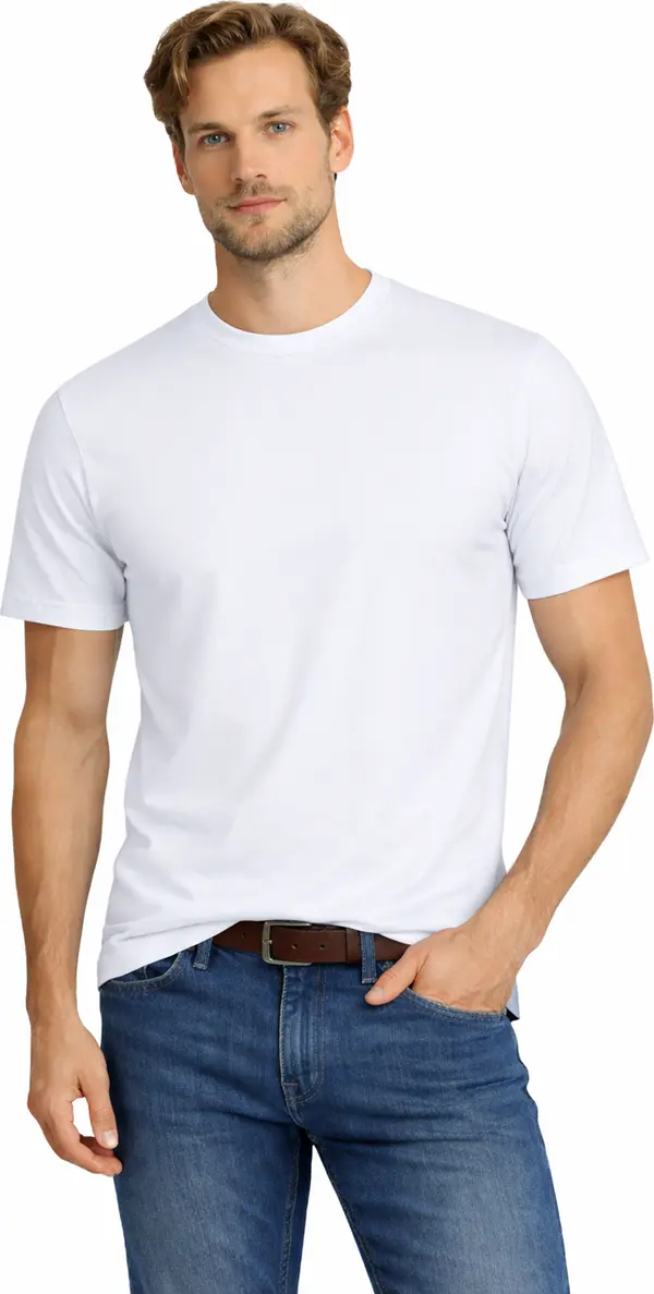 STARLEE Starlee - Мъжка бяла тениска