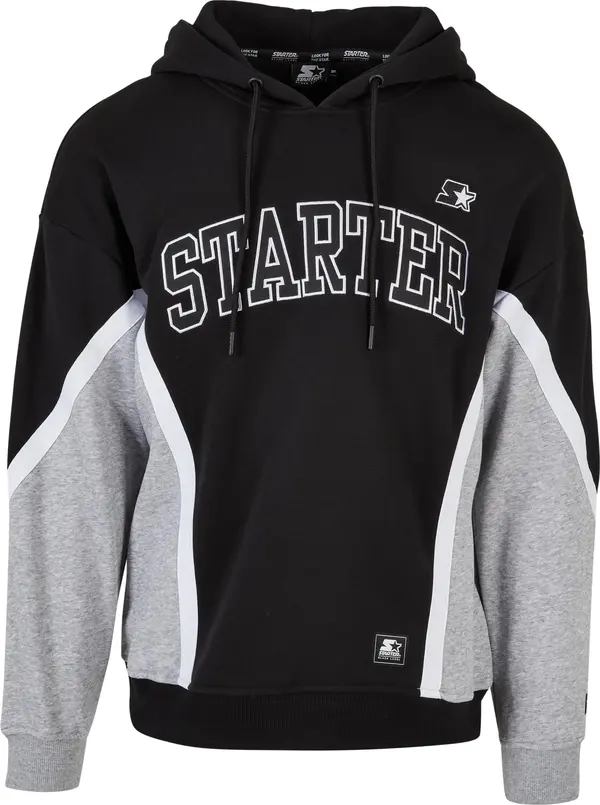 Starter Black Label Starter Throwback Hoody black/heathergrey