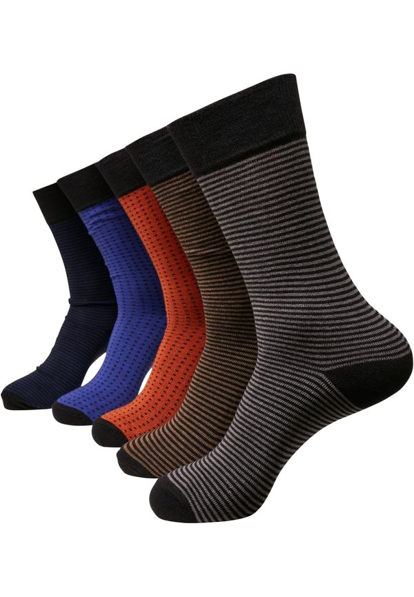 Urban Classics Stripes and Dots 5-Pack multicolor socks