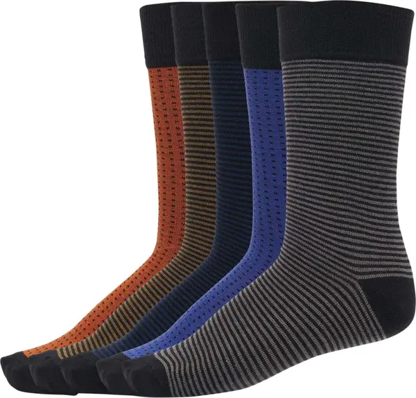 Urban Classics Stripes and Dots 5-Pack multicolor socks