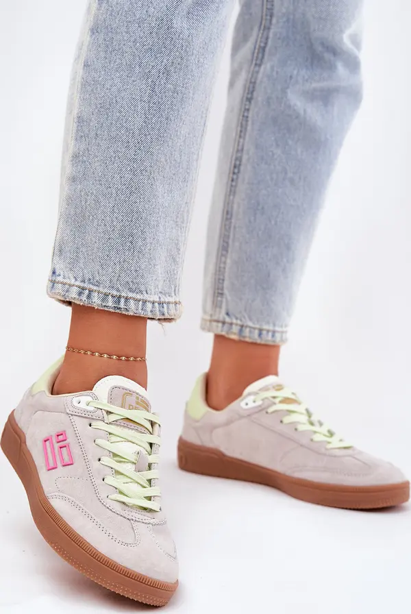 D.Franklin Суедени Спортни Обувки Маратонки За Жени D.Franklin Затихнало Бяло